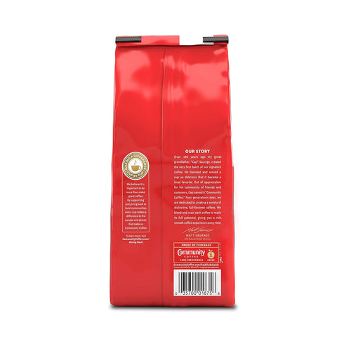 Community 12 oz (Pack 1) Coffee Signature Blend Whole Bean Coffee, Dark Roast, Bag