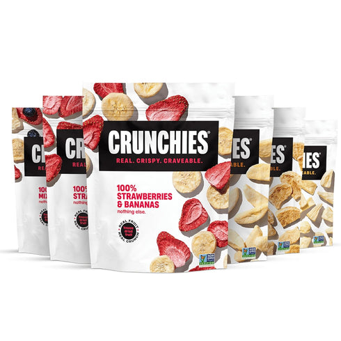 Crunchies Freeze-Dried Fruit Variety Packs, 100% All Natural Crispy Fruit, Non GMO