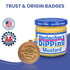 Pack 2 8 oz Herlochers Dipping Mustard of | Sweet & Tangy Mustard Dip, Jar | Gluten-Free, Salt-Free, Fat-Free | Perfect