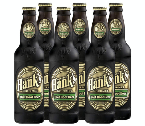 Hank's Gourmet Sodas Pack of 6 - (Diet Root Beer)