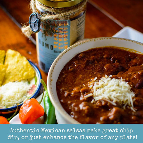 3 Pack La Fundidora Humo Salsa, Tomatoes Pasilla Chipotle Chiles, Authentic Traditional Mexican Recipe, Smooth Homemade