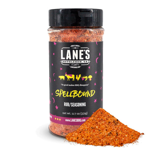 Lane's Spellbound Pork Rub Seasoning - Premium Sweet & Smoky Pork Butt, Rib & Chicken Rub | Gluten Free, No MSG - 11.7oz