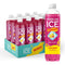Sparkling Ice STARBURST Fruit Punch, Zero Sugar Flavored Sparkling Water, with Vitamins