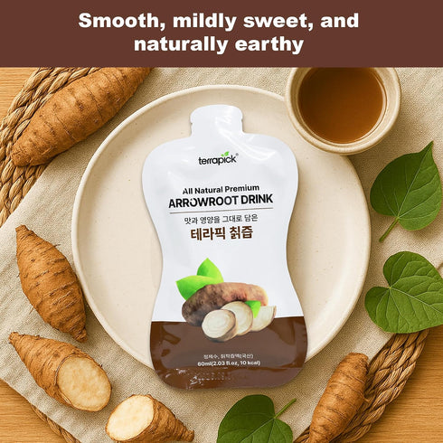60ml 30 TerraPick All Natural Premium Arrowroot Drink Pure Korean Arrowroot, No Added Sugar, No Artificial Flavors, x