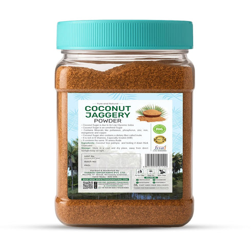 Thanjai Natural 500gram 100% Coconut Jaggery Powder Unrefined Natural No Preservatives Traditional Method Made
