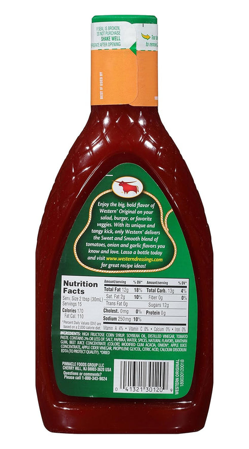 Wish-Bone 15 oz. Western Original Sweet and Smooth French Salad Dressing, fl.