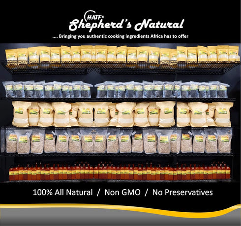 2.66LB 46 20 EGUSI SOUP MADE EASY (With Ijebu Garri), JUMBO SIZE - Get the rich, traditional taste of Nigeria