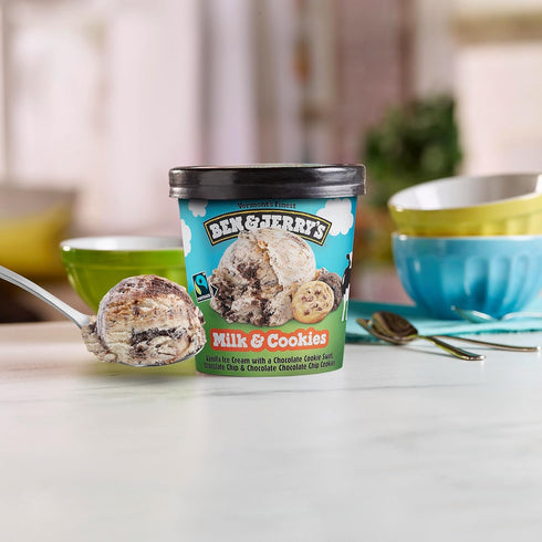 Ben & Jerry's 16 oz Ice Cream Milk and Cookies