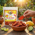 16 oz. Chili Chamoy Mango Slices, Bag of Authentic Mexican Dry Fruit Candy, Sweet and Spicy Flavor, Fresh and Natural