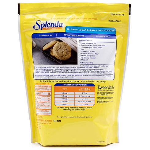SPLENDA Low Calorie Sweetener for Baking, Sugar Blend, Resealable Bag, 32 Ounce