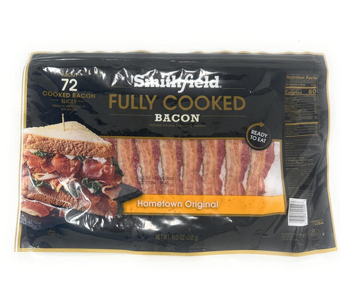 Smithfield Hams Smithfield Hometown Original Fully Cooked Bacon 10.5oz - 1 package - 72