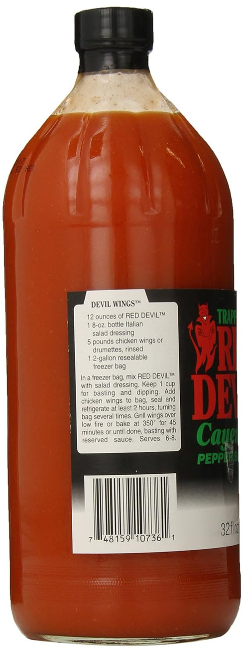 Trappey's 32 Hot Sauce, Red Devil, Ounce