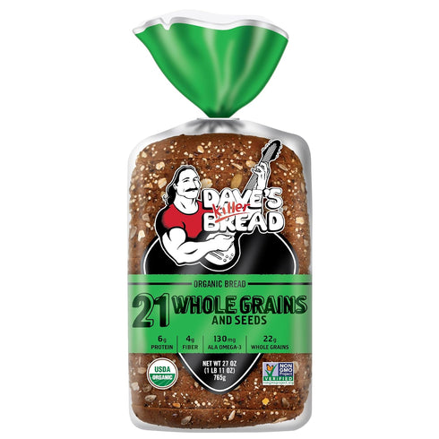 Dave's Killer Bread 21 Whole Grains and Seeds, Whole Grain Organic Bread,