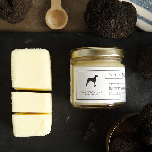TRUFFLES USA 2.82 oz Black Truffle Butter Jar - Imported from Italy Unique Gourmet Recipe Made with Natural Italian