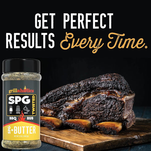 Grillaholics Twisted SPG + Butter Rub - Garlic Butter Seasoning & SPG Rub, All Purpose