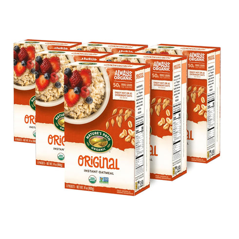 14 oz (Pack 6), Nature's Path Organic Original Instant Oatmeal, of Non-GMO