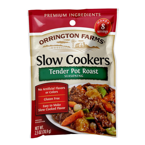 Orrington Farms Slow Cookers Seasoning Mix, 2.5 Oz, Tender Pot Roast, 30