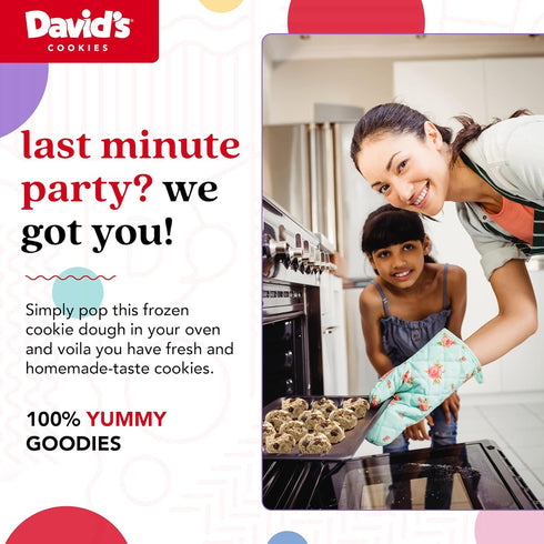 Frozen 80 Count David's Cookies Preformed Cookie Dough Oatmeal Raisin, Ready-to-Bake Cookies