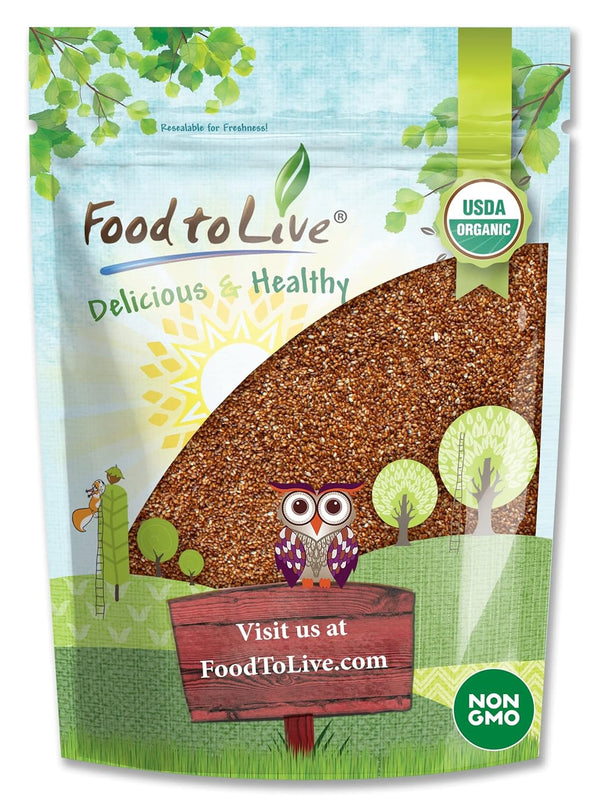 Organic Whole Grain Teff, 3 Pounds Non-GMO Super Ancient Grain, Brown Seeds,