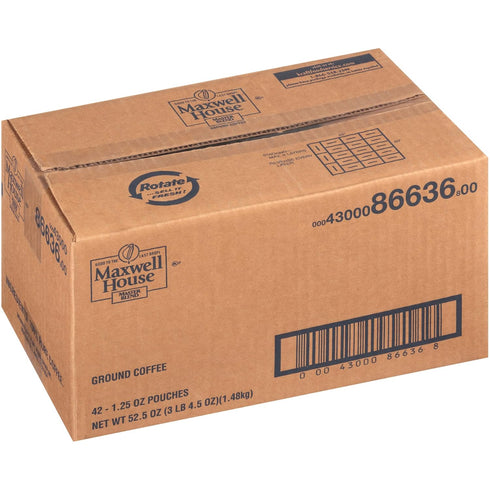 (1.25 oz Pack 42) Maxwell House Master Blend Medium Roast Ground Coffee Bags