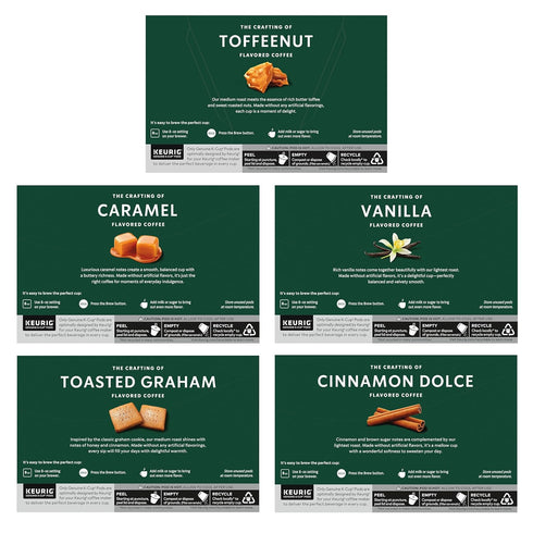 Pack, 40 Starbucks K-Cup Coffee Pods, Flavored Hot or Iced Coffee, Variety Keurig Pods