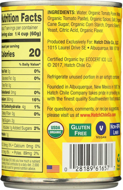 Hatch Farms 14 oz Hatch Chili Red Enchilada Sauce, Mild