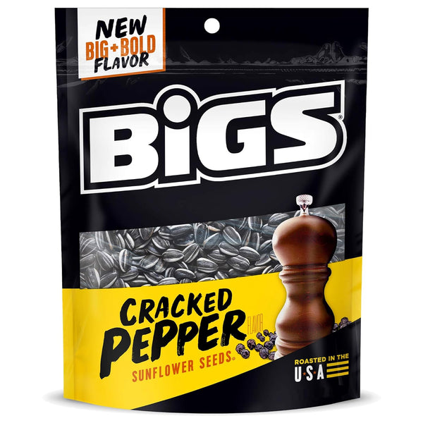 BIGS Sunflower Seeds, Cracked Pepper Flavor, 5.35 oz