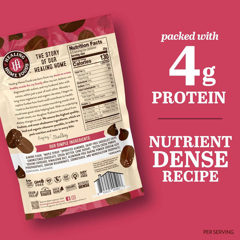 Healing Home Foods 4.5oz (3Pack) Mocha Biscotti Italian Cookies, Gluten Free, Dairy Free, Gourmet Chocolate & Coffee