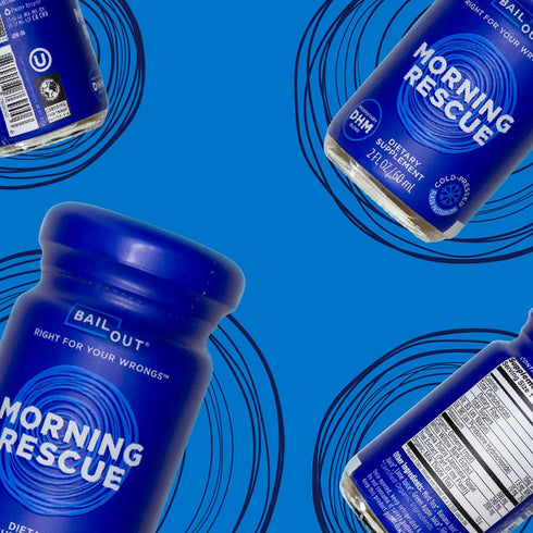 2 Pack 12 Bailout Wellness - Morning Rescue, Liquid Hydrating Drink, Fluid Ounces