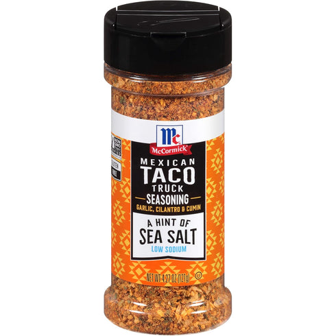 McCormick A Hint of Sea Salt Mexican Taco Truck Seasoning, 4.27 oz