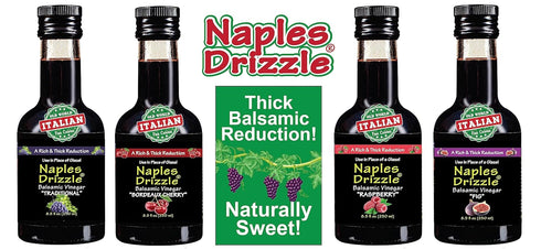 RASPBERRY Extra Thick Balsamic Vinegar Reduction, No Added Sugar or Thickeners, Better-Than-Glaze Balsamic Vinegar