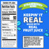 12 oz Capri Sun Strawberry Kiwi Flavored Juice Drink Blend from concentrate with other natural flavors, fl Bottle