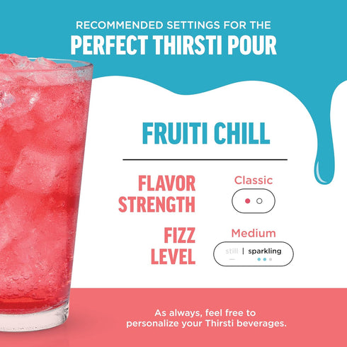 17, 12oz 3 Pack, Ninja Thirsti Flavored Water Drops, FRUITI CHILL+ Lemon Lime, Bold Fruit Flavor