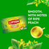 20 Lipton Peach Green Tea Bags, Flavored, Unsweetened Teabags for Hot Tea or Peach Iced Tea with Caffeine