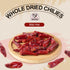 52USA Whole Dried Chilli Peppers, 4 Oz, Premium Szechuan Red Dried Chilis, Mild Spicy for Mexican Recipes