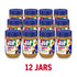 15-Ounce (Pack 12) Jif Simply Crunchy Peanut Butter Spread, Unsweetened, Jar