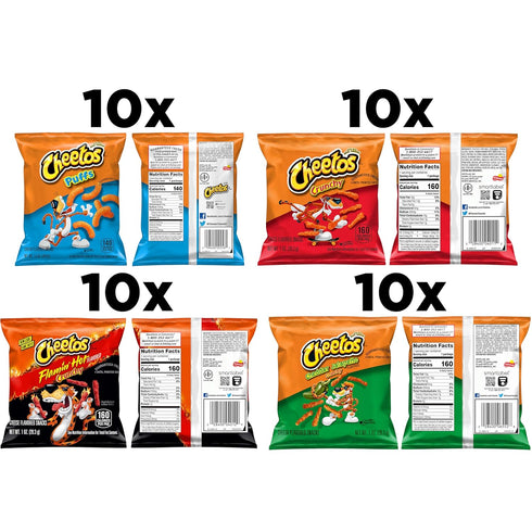 Pack, (Pack 40) Cheetos Cheese Flavored Snacks, Variety