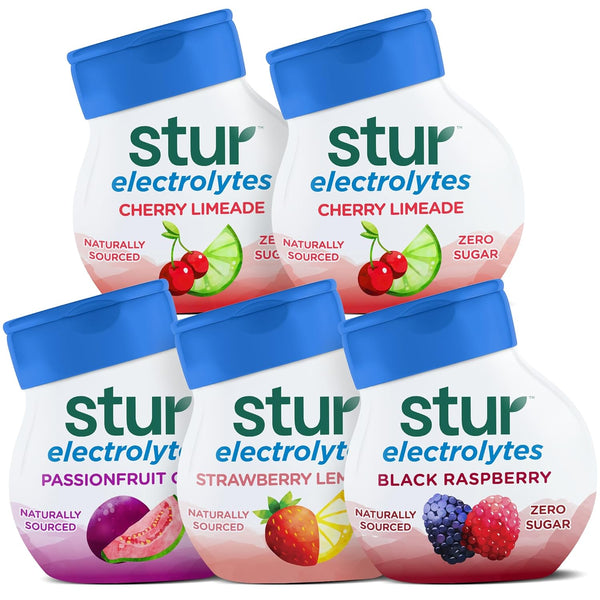 Stur Liquid Water Enhancer | Electrolyte Variety Pack | Naturally Sweetened |