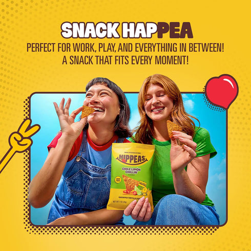 1oz (Pack 18) 3g 3g Hippeas Chile Limon Tortilla Chips of of Protein, of Fiber, Gluten Free, Dairy Free, Plant Protein