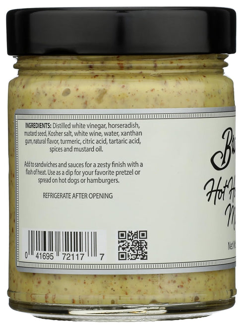 9 Braswells, Mustard Hot Horseradish, Ounce