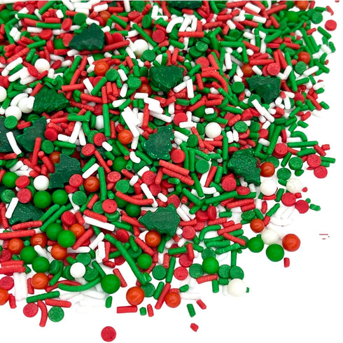 Elfin Around Christmas Sprinkle Medley | Holiday Cookie & Cake Sprinkles | 8 Ounce Bag | Manvscakes