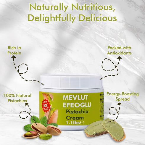 1.1 lb (1.1 lb) Pistachio Cream for Dubai Chocolate Bar, Pistachio Cream, Butter, Vegan, Dessert & Chocolate Use
