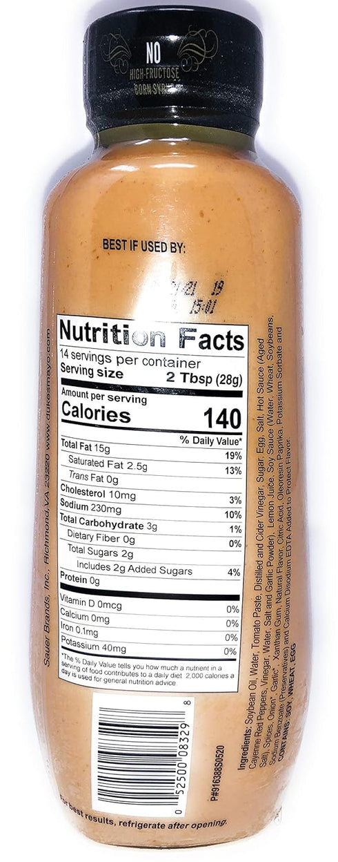 Duke's Mississippi Comeback Sauce, 14 oz