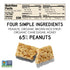40 40g (Pack 12) South Snacks Crunchy Nut Bars, Peanut Bar