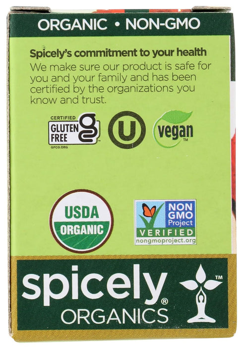 Spicely Organic Tandoori Masala Seasoning, 0.45 oz, Certified Gluten Free