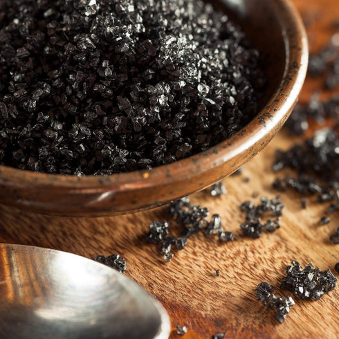 The Spice Lab Black Salt - Real Hawaiian Black Lava Salt - Fine Pound - OU Kosher Gluten-Free Non-GMO Gourmet Salt