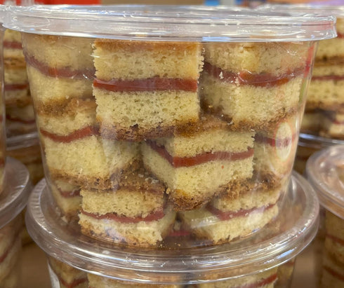 Carla's Sweets 22 Premium Quality Guava Panetela Mini Cakes - pcs