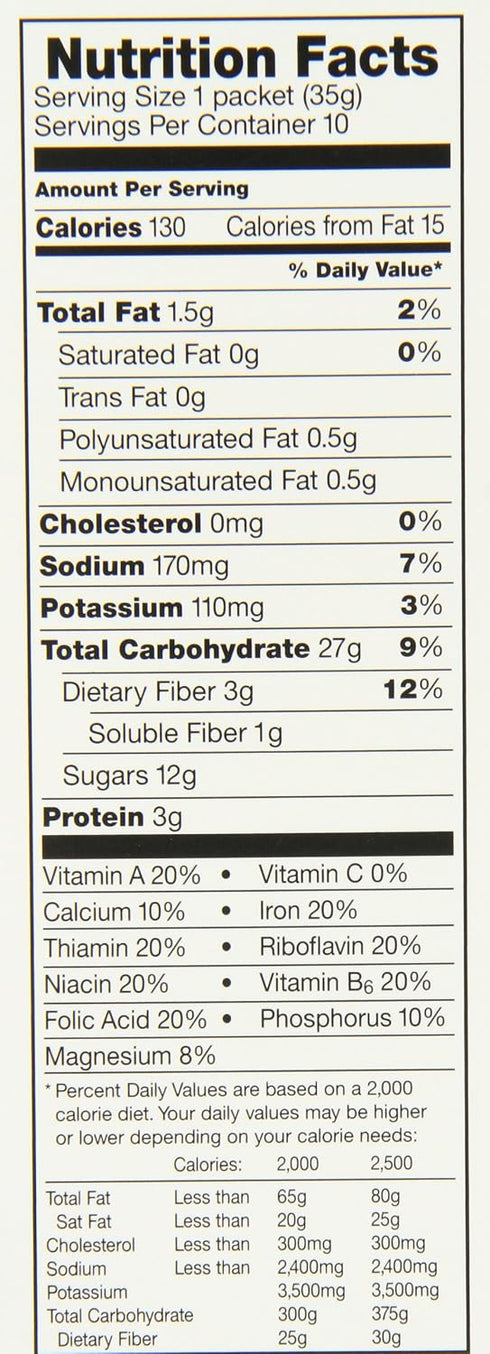 12.3-Ounce (Pack 6) McCANN'S Instant Irish Oatmeal, Apple & Cinnamon, Boxes