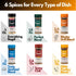 Pack Set 6 Set Set My Secrets Peggys Food Spice It Up Seasoning Jars of Ultimate Kitchen for Grilling Roasting