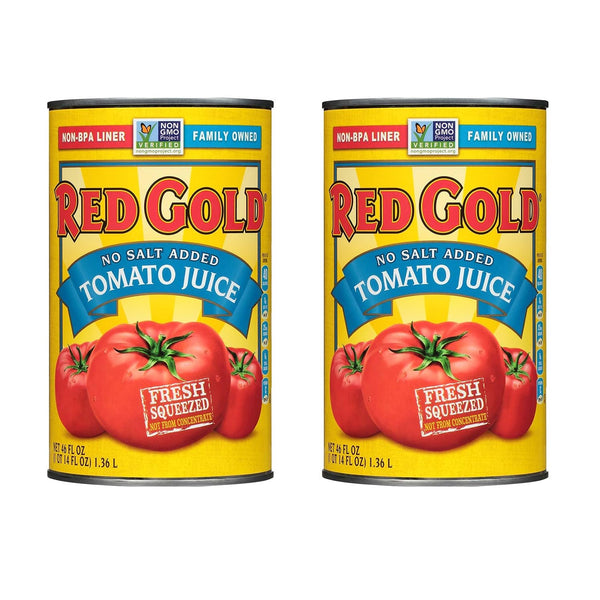 Red Gold Fresh Tomato Juice, No Salt Added, Kosher and Gluten Free,